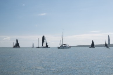 Owners Rally fleet sailing in the Hauraki Gulf during the PIC Harbour Classic