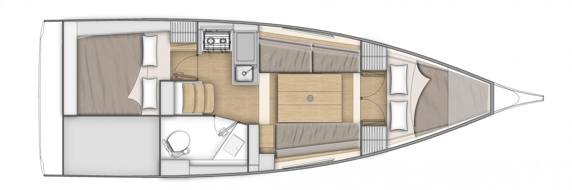 Oceanis 30.1 Beneteau layout