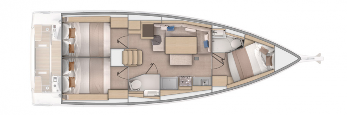 Oceanis 38.1 Layout 4